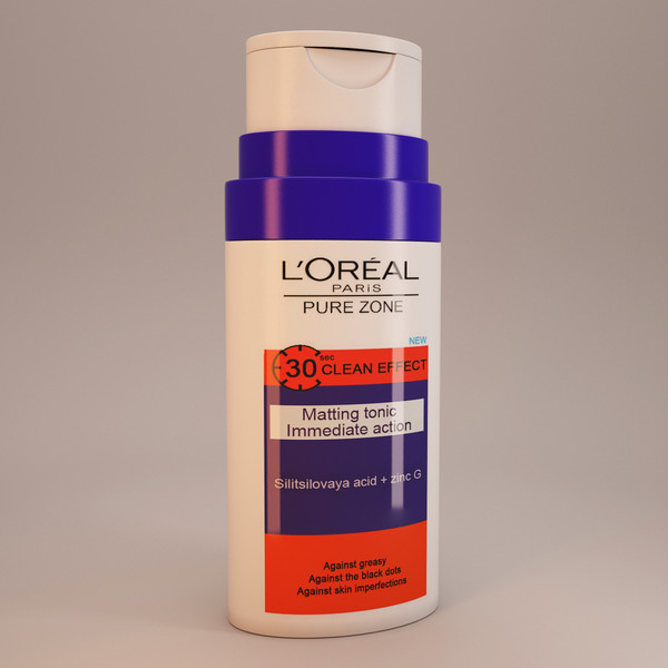 loreal pure zone tonic 3d 3ds - Loreal pure zone tonic by Stubborn3D